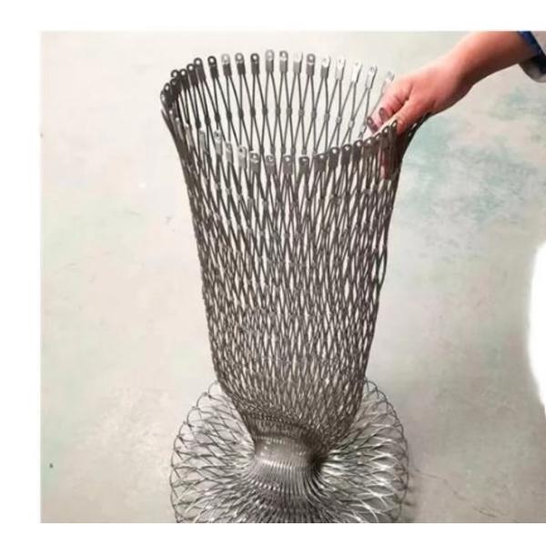 3.0 Mm 38 X 38 Mm Stainless Steel Cable Mesh For Safety Protection