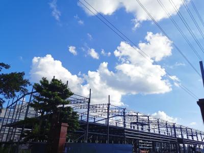Armazém da construção de aço da casa pré-fabricada de dois andares para a construção