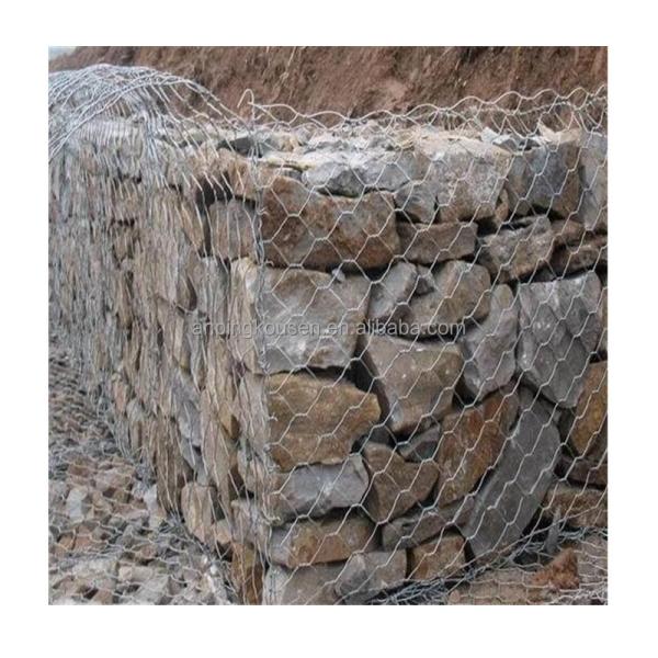 Retaining Wall and River Construction Woven Mesh Hot Dip Galvanized Welded Gabion Box