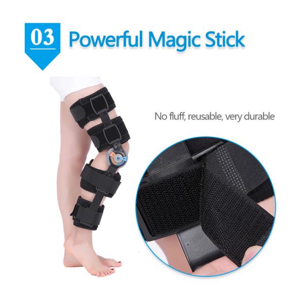 Pos T- Op Hinged Knee Immobilizer Adjustable Orthopedic Leg Brace Knee Brace With CE