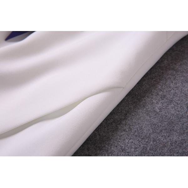 V neck fashion & elegant long sleeve polyester+spandex ladies dresses