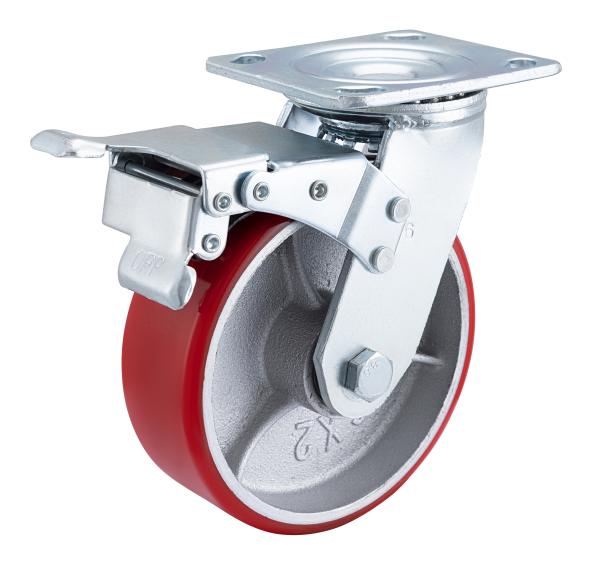 50mm Heavy Duty Castors Impact Resistant Cast Iron Industrial Caster Wheel