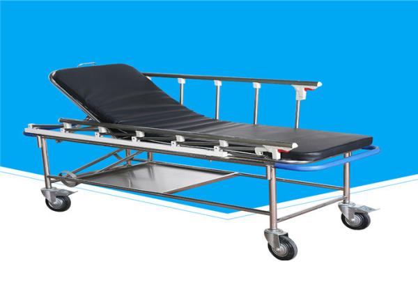Compact Hill Rom Transport Stretcher , Lightweight Folding Stretcher With Wheels