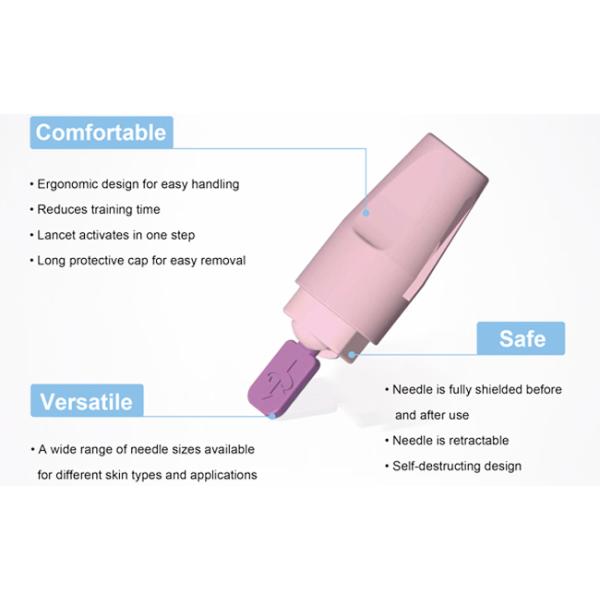 Гама стерилизованная автоматически вытягиваемая игла 21G 2,2 мм желтая