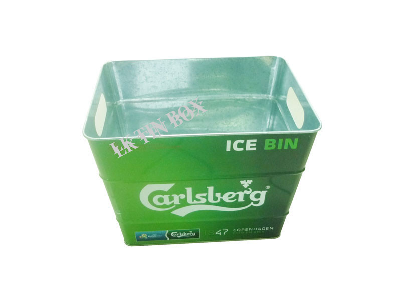 Carslberg Coca Cola Beer Coke Tin Ice Bucket With Printing And Embossing