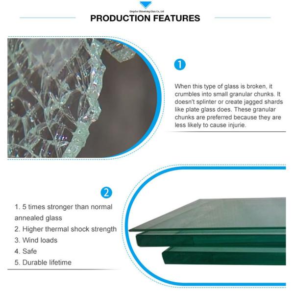 Main Product Tempered Glass 10mm Transparent for Safe Heat Strengthened Padel