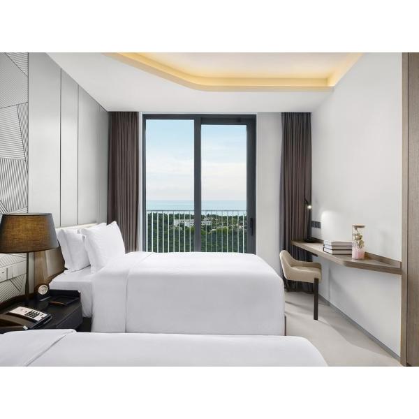 Гостиница квартиры для долгосрочной оставаясь одиночной облицовки дуба квартиры обшивает панелями комнату Bedroom+Living