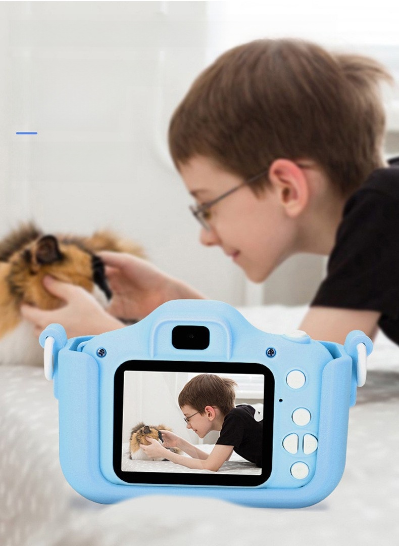 DLC XS Kids Camera Mini HD Screen 1080P Projection Video Camera ,Auto Focus, ,Multiple Filters, Digital Small Camera for Kids