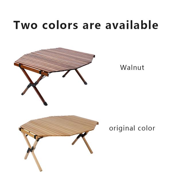Folding Beech Wood Camping Table 90x90cm 30kg Capacity