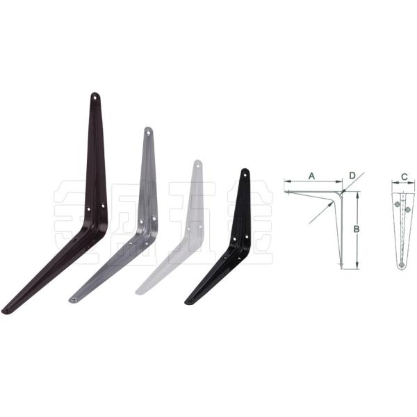 4*56*8 Utility Shelf Brackets , Custom Rustic Wrought Iron Shelf Brackets