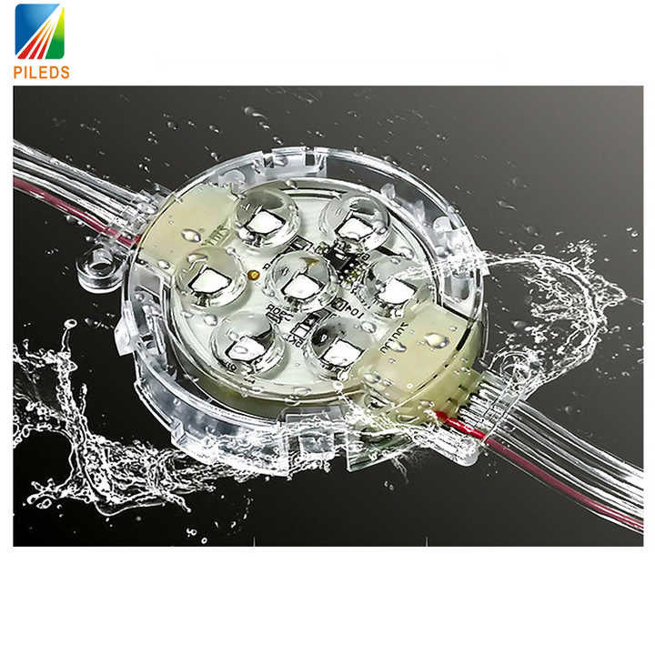 IP67 DC24V 50MM светодиодный пиксельный свет полный цвет точка перерыва непрерывная передача яркая
