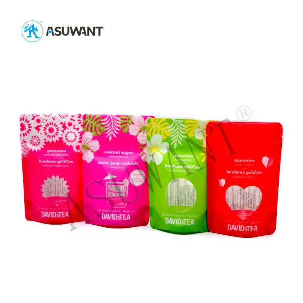 Доказательство Mylar запаха закуски кладет повторно использовать в мешки прозрачное окно для детей