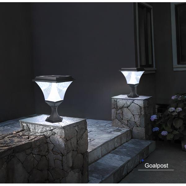 Die Cast Aluminium 30W Solar Pillar Light Garage Fence Decoration post lamp