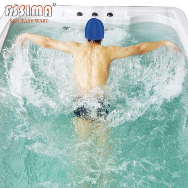 Ванна спа водоворота ушата гидролечения на открытом воздухе плавая выпущенный струю прием гостей семьи