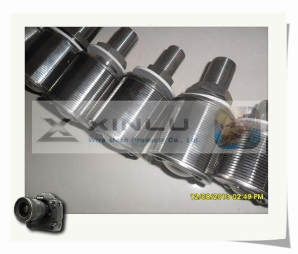1,5 o fio de Ton Sand Water Filter Nozzles envolveu o entalhe 57mm DN de 0.2mm