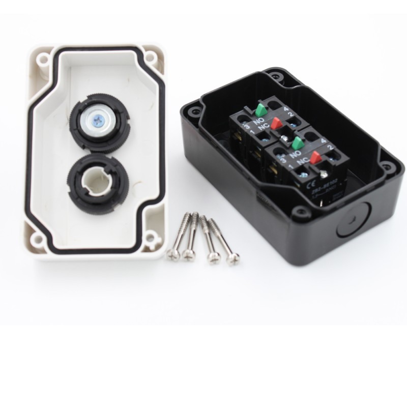 22mm Push Button Switch Cover XAL-B274 with Waterproof Small Push Button Latching Switch 10A Max. Current On/Off Usage