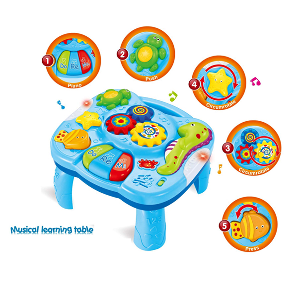 Toddler Musical Learning Table Infant Baby Toys 12 Months With Light & Sound