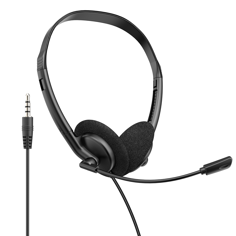 Lightweight wired telephone headset with ENC noise‑cancelling flexible boom microphone. Supports USB, Type‑C & 3.5mm jack, perfect for call centers, remote work, online meetings and classes，OEM & ODM
