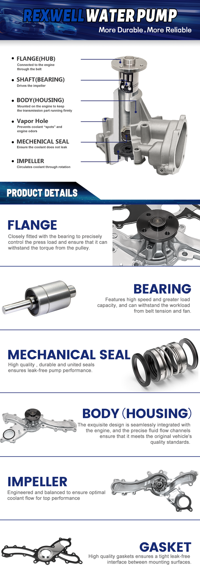 16100-59276 16100-59275 Aisin Water Pump For Toyota Lexus LS430 GS430 LX470 Land Cruiser UZJ200 VDJ200 GRJ200