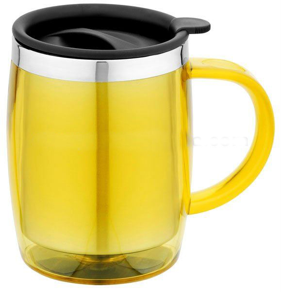 Thermos Vacuum Insulated Travel Mug With Lids , coffee cups stainless steel