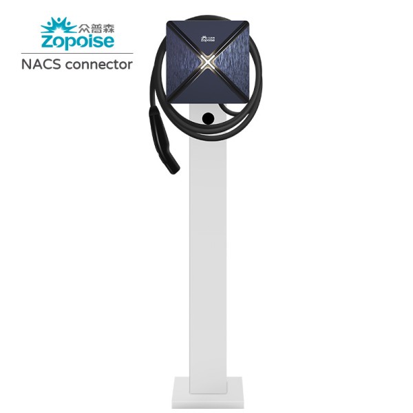 ZB23 Wallbox EV Charger Design With 4.3 Inch Screen Real Time Monitoring