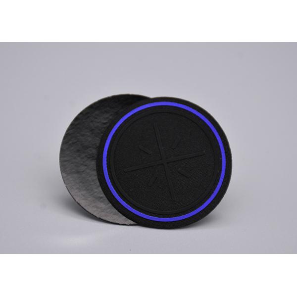 2.a tela tejida aumentada de Logo Heat Transfer Clothing Labels del silicón