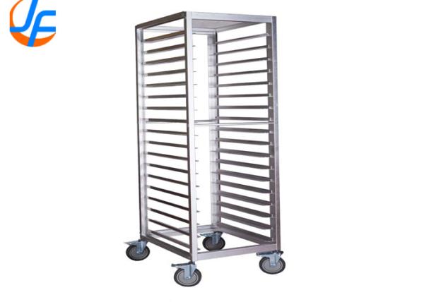 RK Bakeware China Foodservice NSF Revent Oven  Double Rack Stainless Steel Baking Tray Trolley