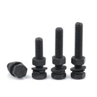 M6 M8 haute traction DIN931 DIN933 boulon et écrous à tête hexagonale de qualité 4.8 8.8 10.9 12.9 acier