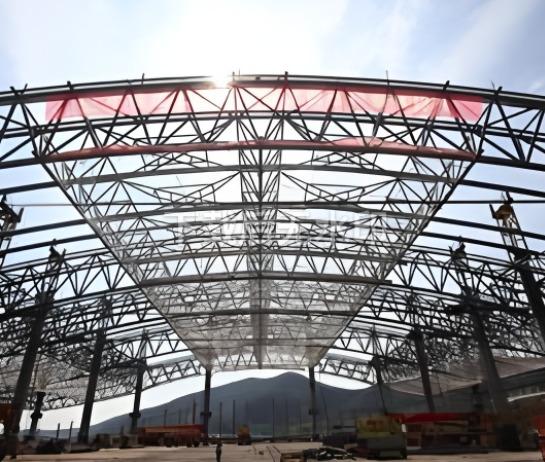 Multi-span Continuous Steel Truss for Industrial Buildings and Warehouses