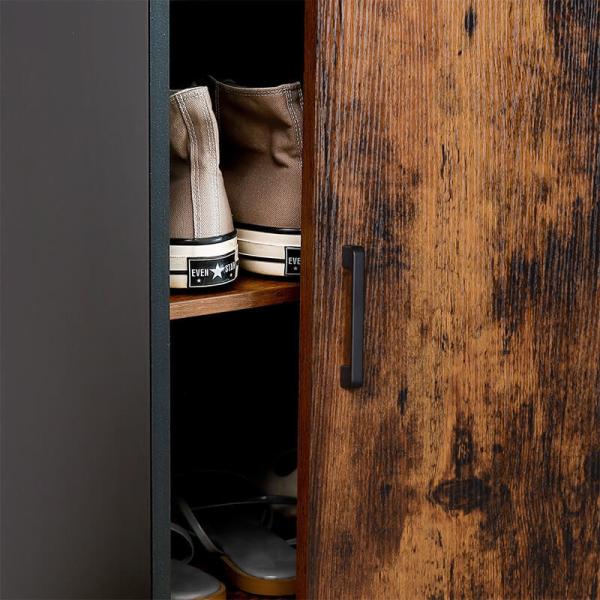 Wooden Shoe Cabinet for Entryway, Modern Storage Cabinet for Shoes, Shoe Cabinet with Shelves, LHS052B01