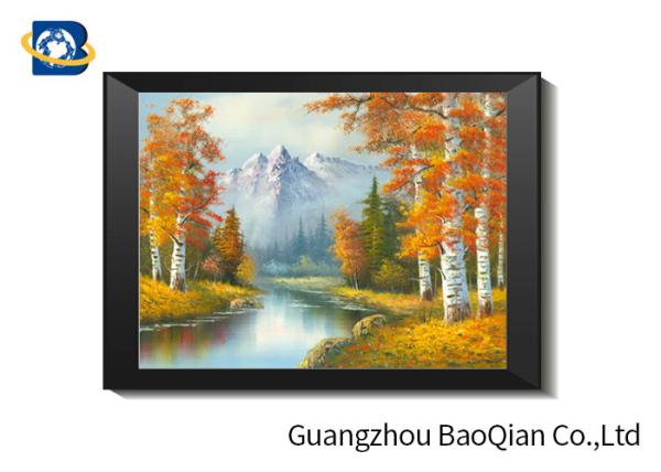 SGS 3D Lenticular Printing Black And White Landscape Pictures For Home Decorative Wall Art Framed