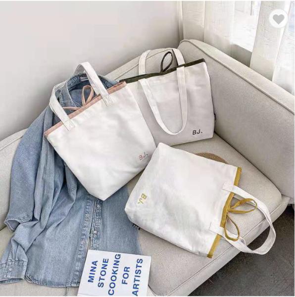 Heavy Duty Plain Thick Canvas Bag For Custom Shopping Canvas Tote Bags Bulk Shopping Bag For Crafts With DIY Reusable Grocery Bag