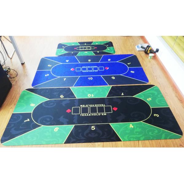 CPM-002 Viable Safe Sick Rubber Poker Table Mat Game Top Cards Playing Poker Mat