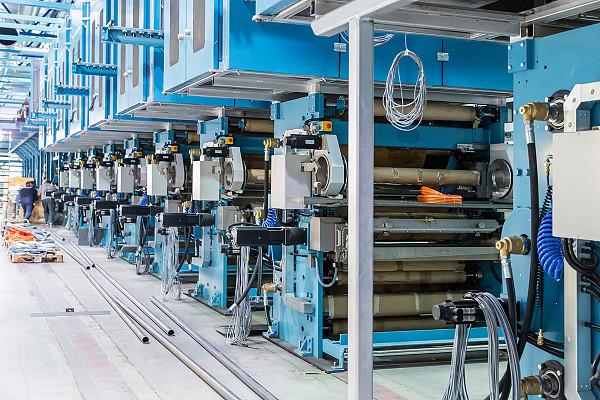 Vinyl PVC  Wallpaper Production Line , Fabric Backed Wallpaper Manufacturing Machine