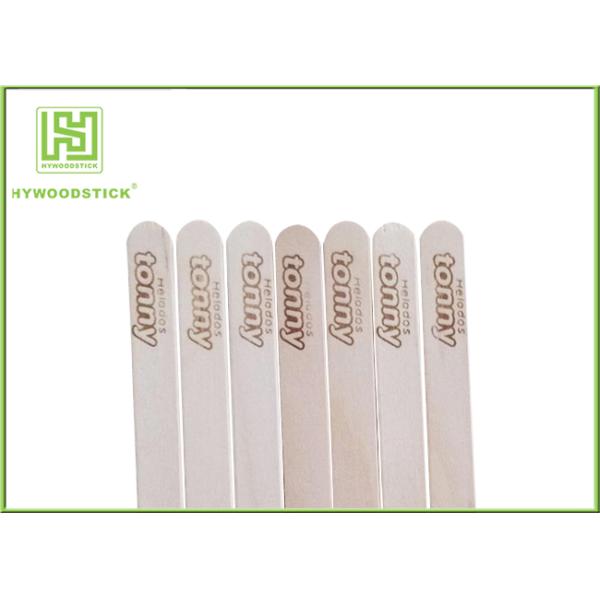 Personalized Natural Wood Sticks With Brand Logo 100mm - 300mm Length