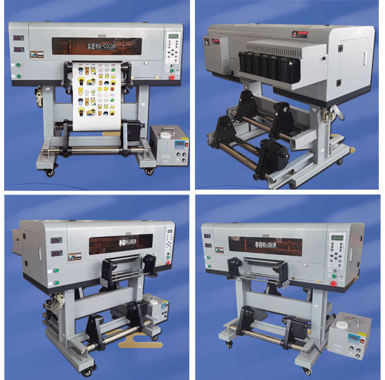 High Productivity UV Sticker Printer with 3 TX800 Print Heads and 30cm UV Roller