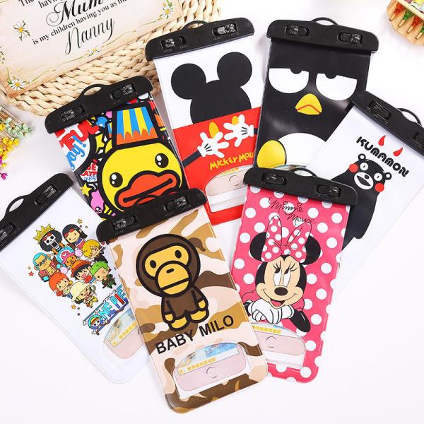 Cute Cell Phone Waterproof Bag Mobile Phone Waterproof Pouch For Iphone Android