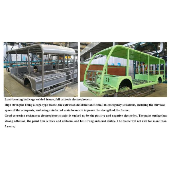 Instock 11 Seater Electric Tour Car with 5000*1530*1900 Size and 14 Seating Capacity