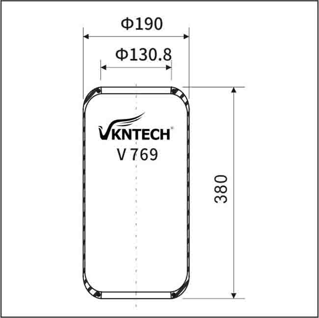 Мембрана весны воздуха Феникса 1E18 года Firestone W01-095-0204 8053 воздуха автобуса VKNTECH V769 резиновые хорошая для Contitech 769N