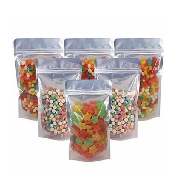 Matte Black Child Proof Aluminum Foil Mylar Zipper Bags