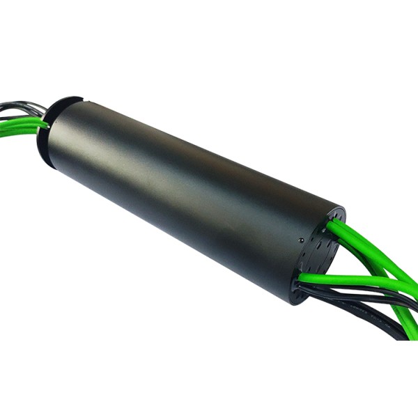 network-connected slip ring with 5 Gigabit Ethernet connections for the intelligent rotation detection system