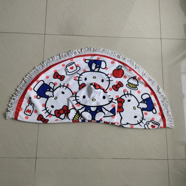 Newest Selling custom design microfiber print  poncho beach towel kids poncho beach towel