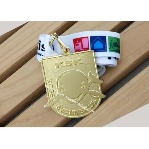 Customized Soccer Football Medallion Die Cast Medals , Bronzed Police Challenge Awards
