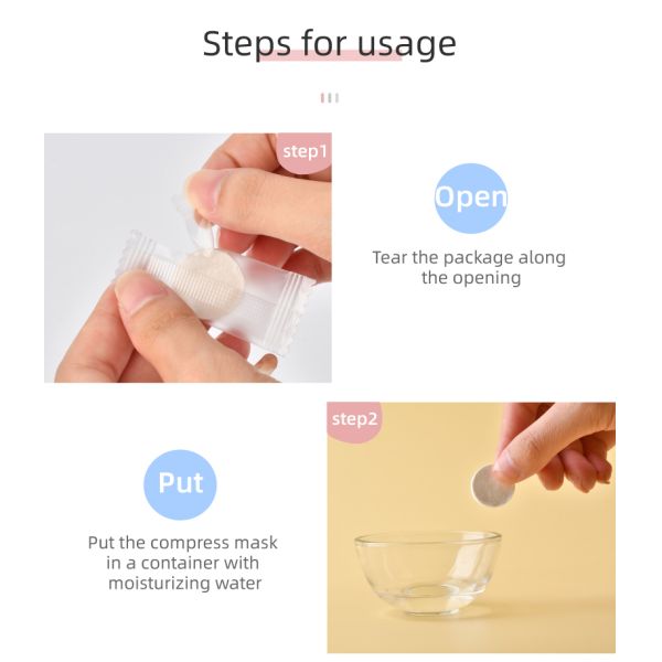 Skin Care DIY Compressed Facial Mask Paper Sheet Penetrate Into the Skin