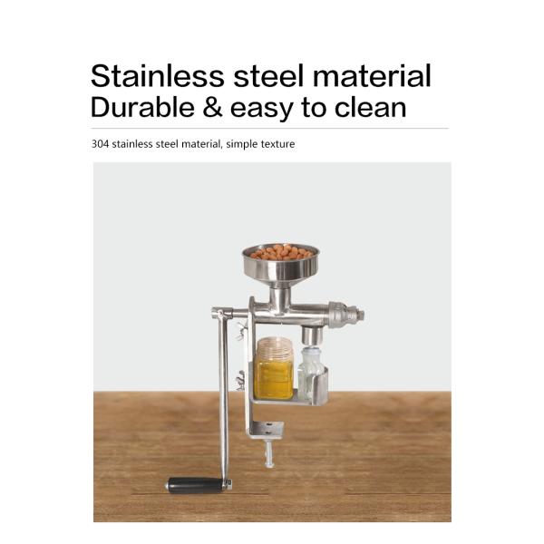 3KG Thailand Coconut Oil Cold Press Machine Manual Oil Expeller Small Manual Hydraulic Oil Press 98%-100%