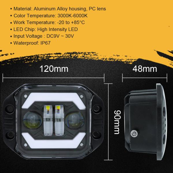 Aluminum Harley White Yellow Available Motorcycle LED Fancy Light