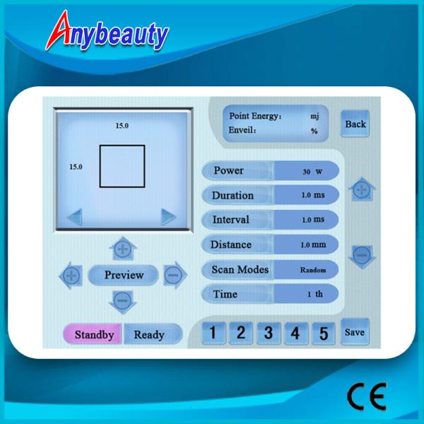 Vertical Co2 Fractional Laser F7 Acne Scar Removal Machine Fractional   /   Normal Mode
