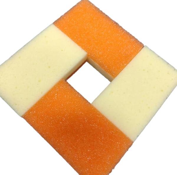Kitchen Essential Customized Size Orange Yellow Temperature-sensitive Sponge For High Water Absorption And Durability
