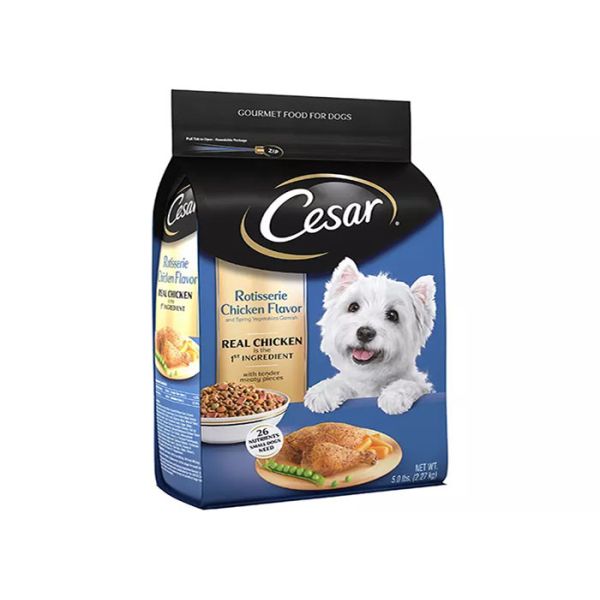 Custom Printing Pet Food Packaging Pouch 100g 8 Sides Sealed Stand Up ziplock Pouch