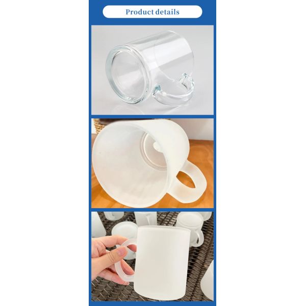 Factory Direct 11oz Frosted Glass Cup for Sublimation Personalized 11oz Mug for Promotional & Business Gifts